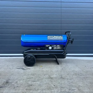Hyundai space heater on a wheeled stand